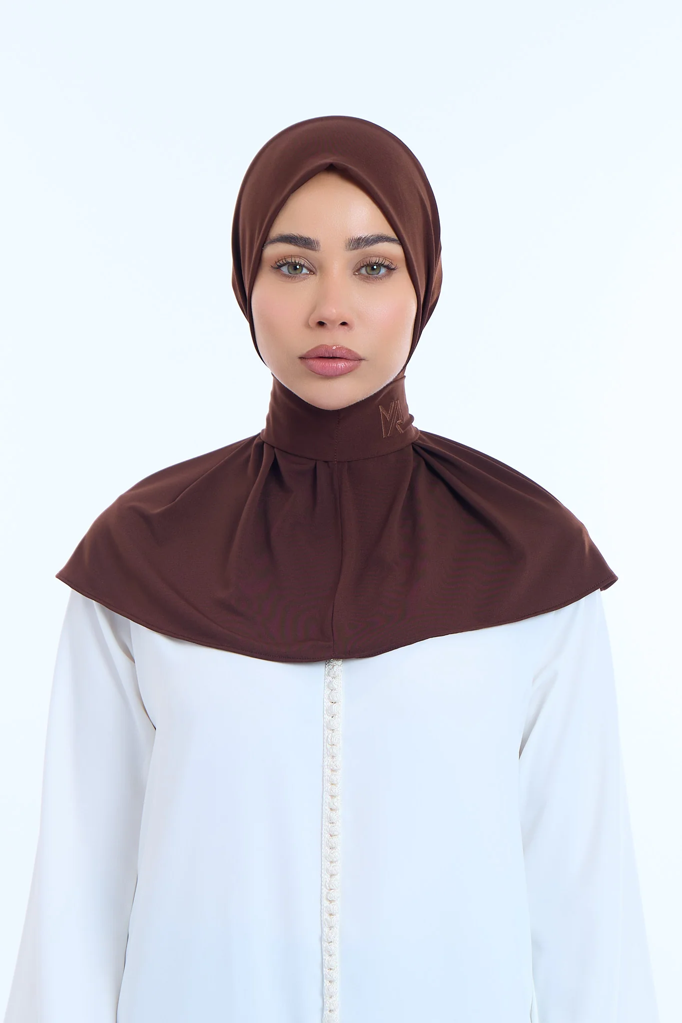 Instant Hijab Premium II Espresso Brown - Image 2