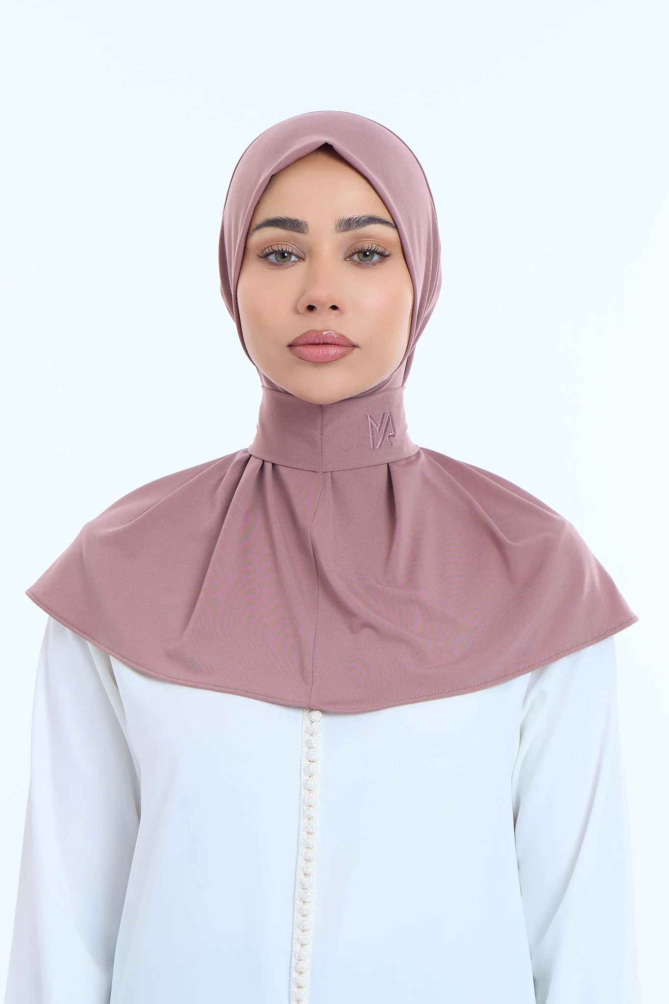 Instant Hijab Premium II Plum Brown - Image 2