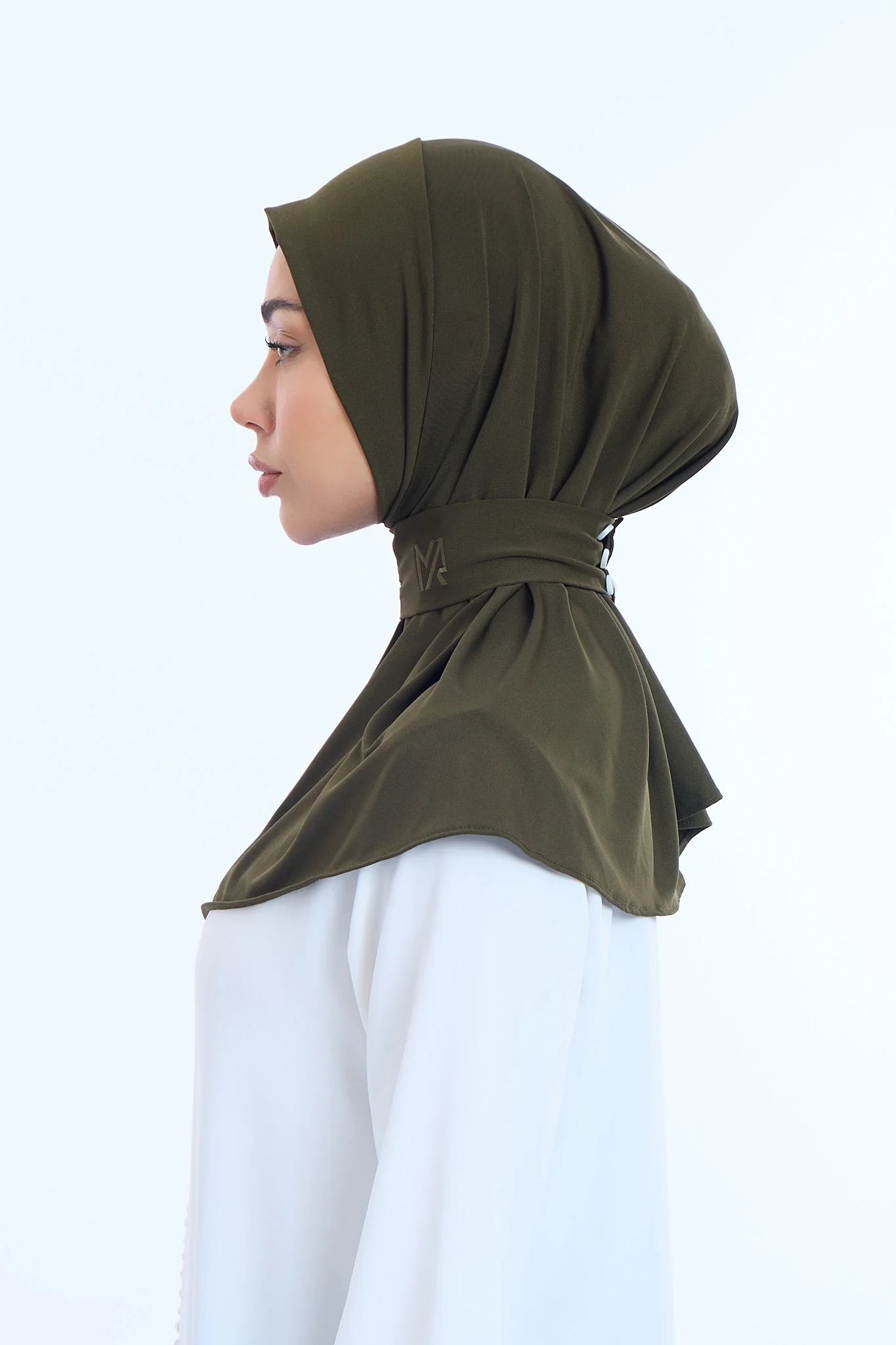 Instant Hijab Premium II Soft Black - Image 4