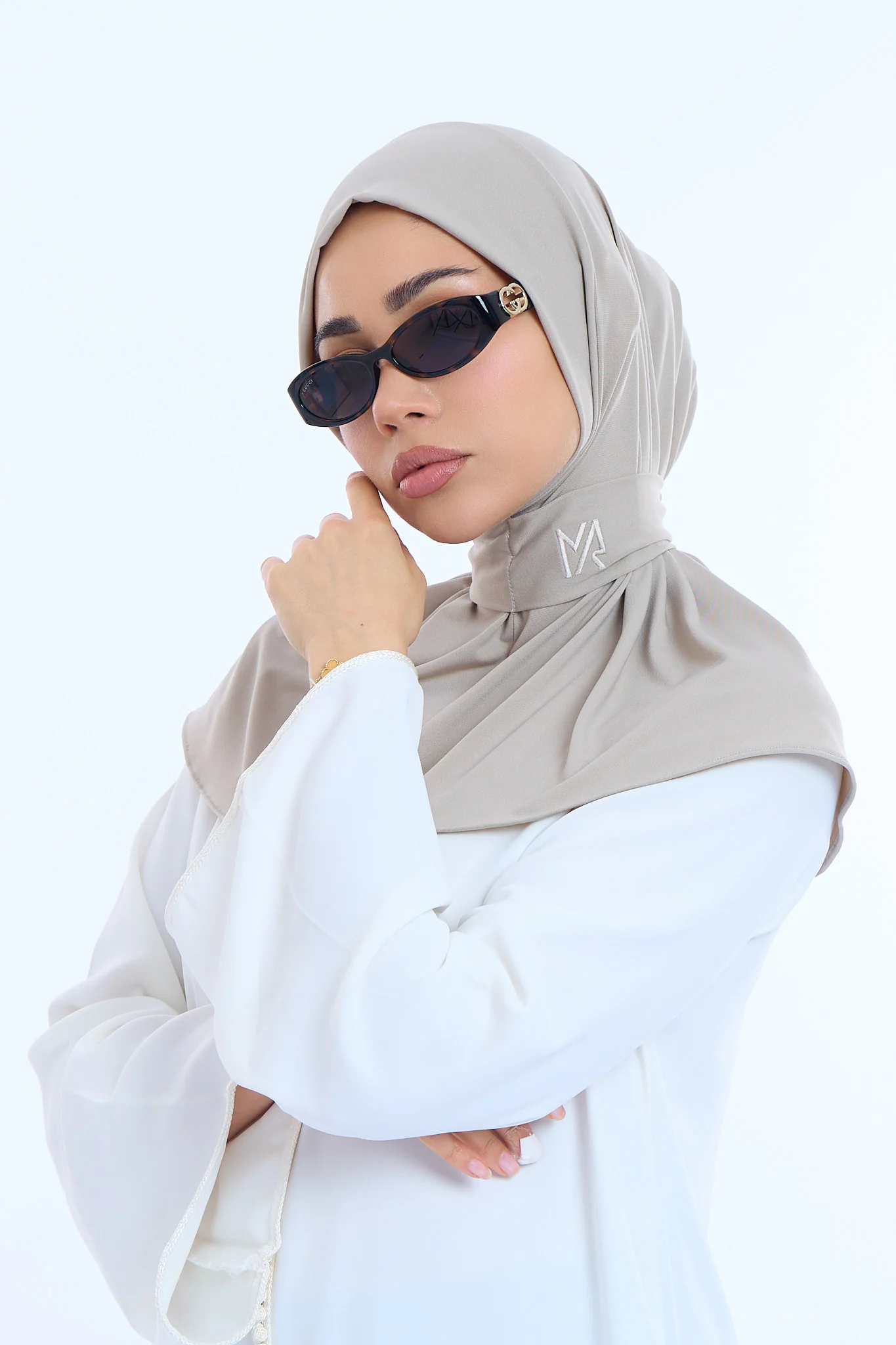 Instant Hijab Premium II Soft Greige