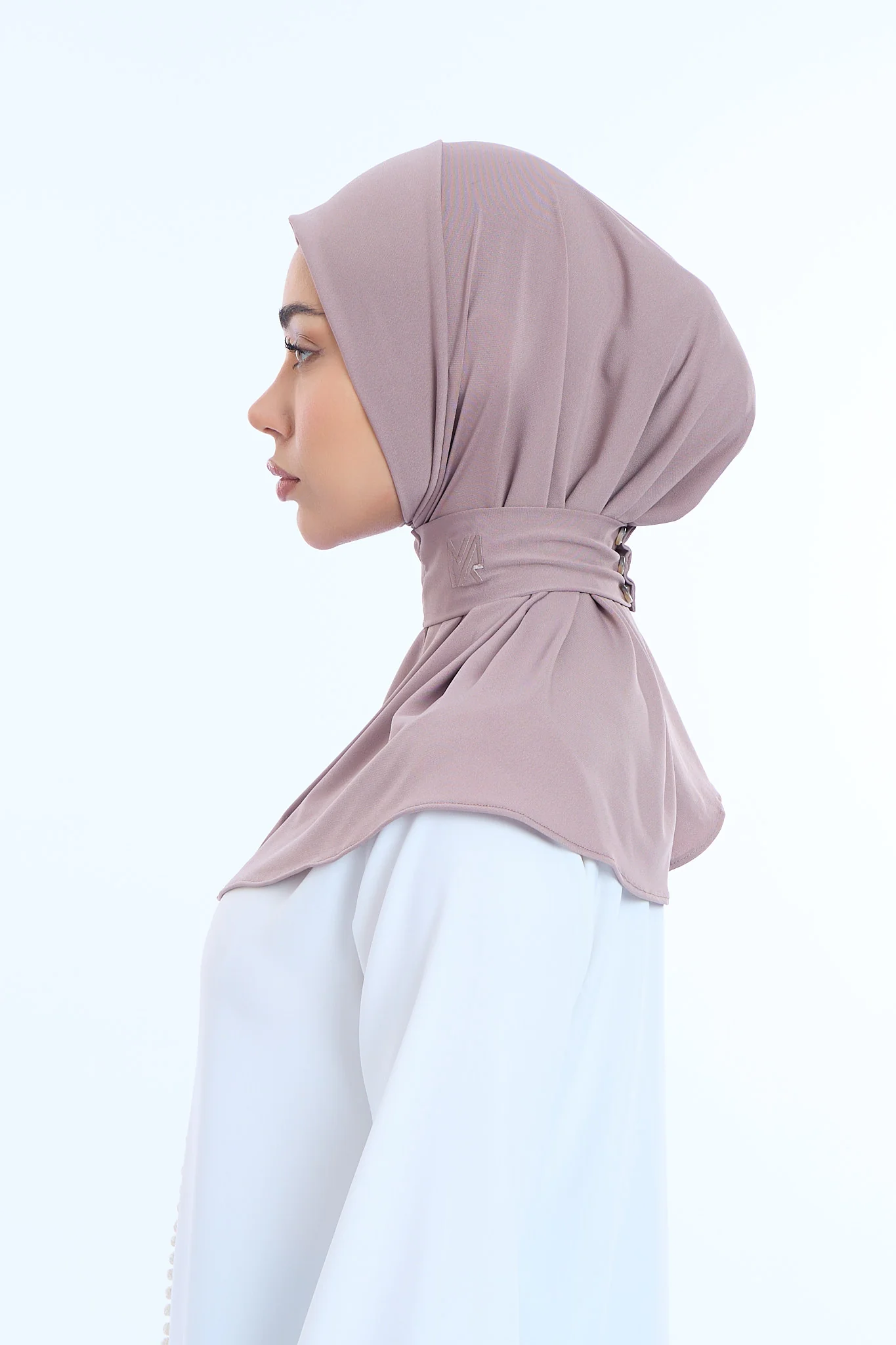 Instant Hijab Premium II Warm Pink - Image 3