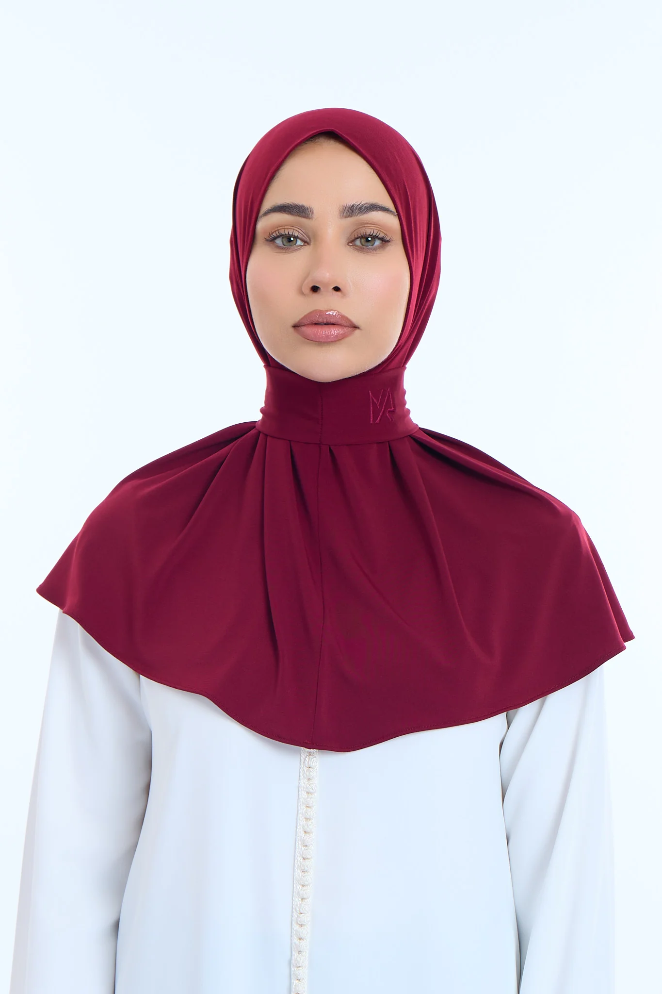 Instant Hijab Premium I Burgundy Wine - Image 2