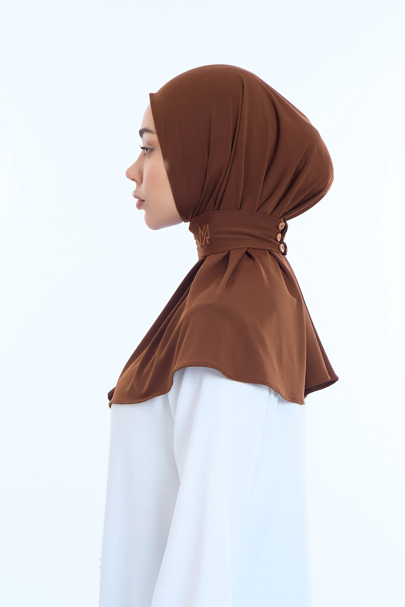 Instant Hijab Premium I Dark Chocolate - Image 3