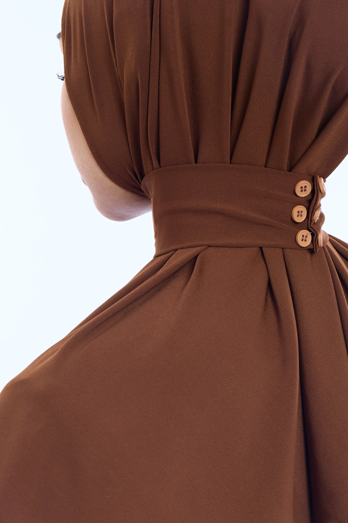 Instant Hijab Premium I Dark Chocolate - Image 4