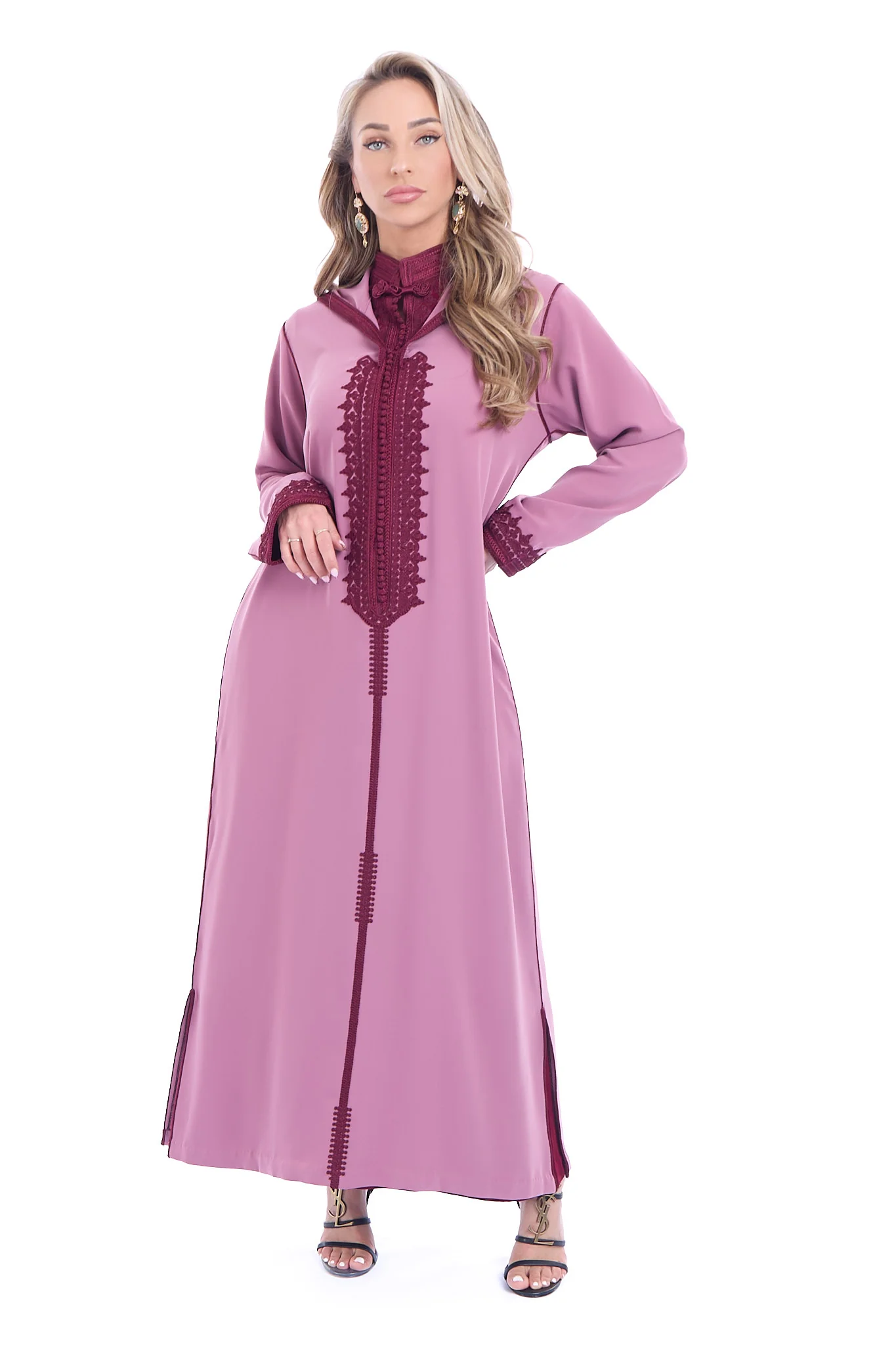 Jalaba Norhan Paleviolet Pink - Image 3