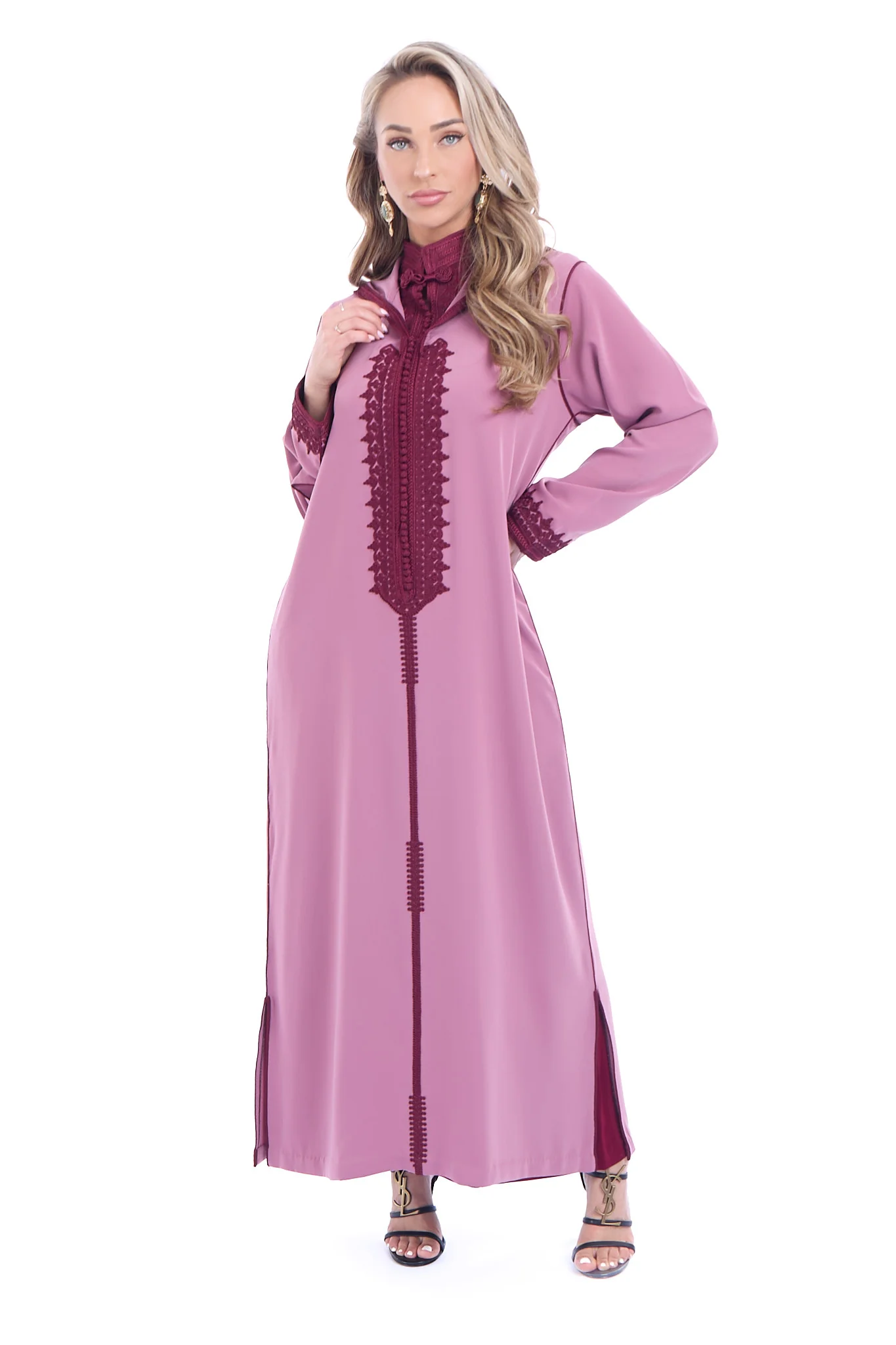 Jalaba Norhan Paleviolet Pink - Image 4