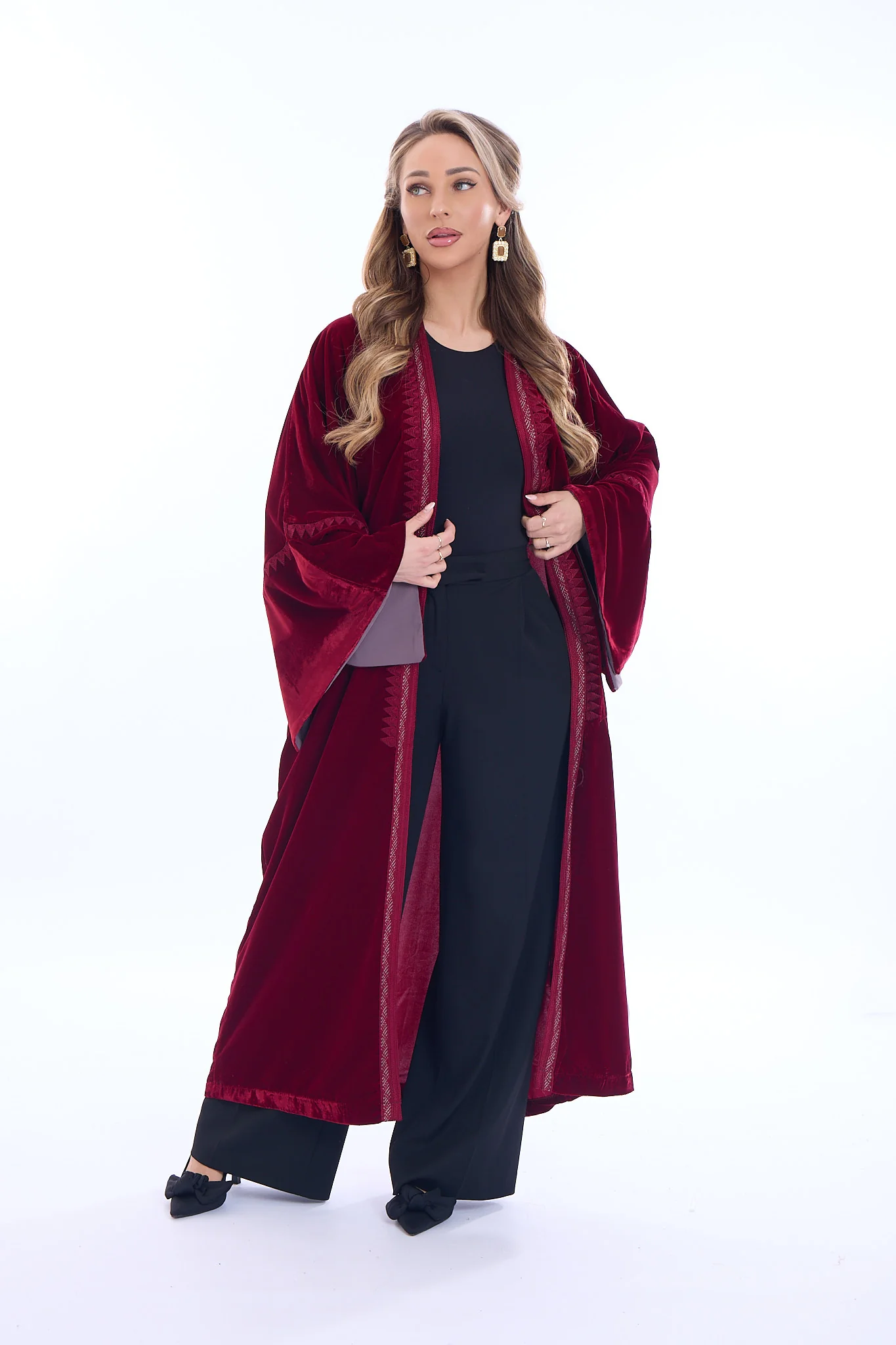 Kimono Celine Bordeaux - Image 5