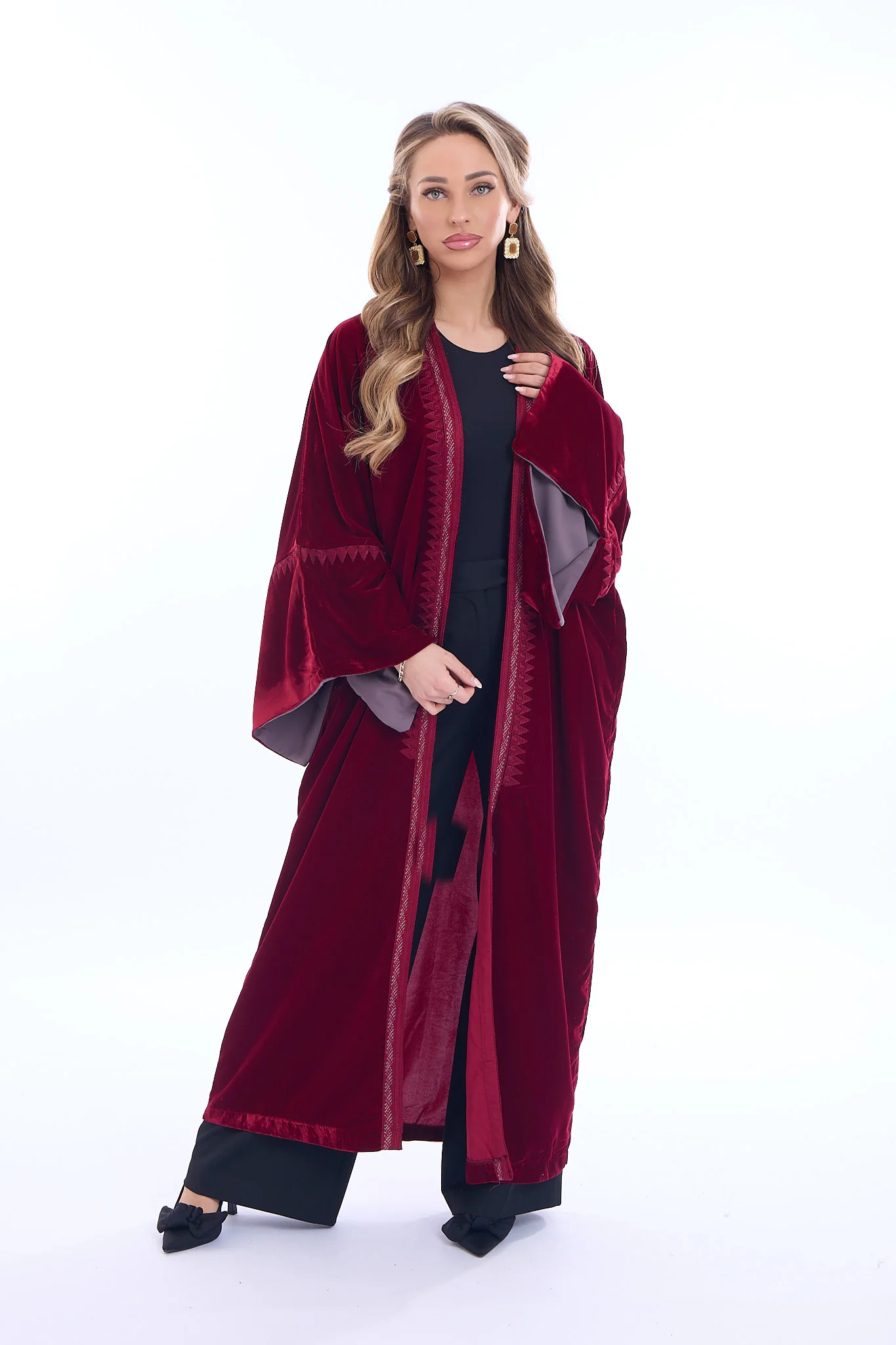 Kimono Celine Bordeaux - Image 8