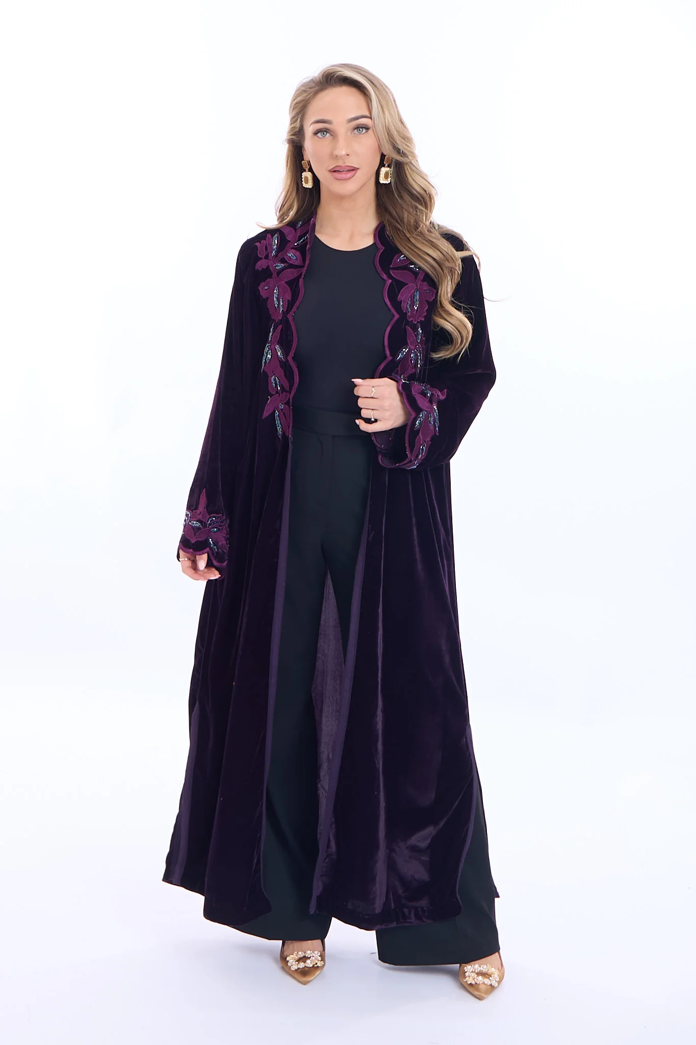Kimono  Marya aubergine - Image 3