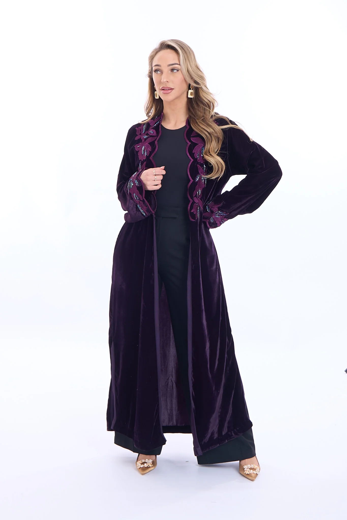 Kimono  Marya aubergine - Image 4