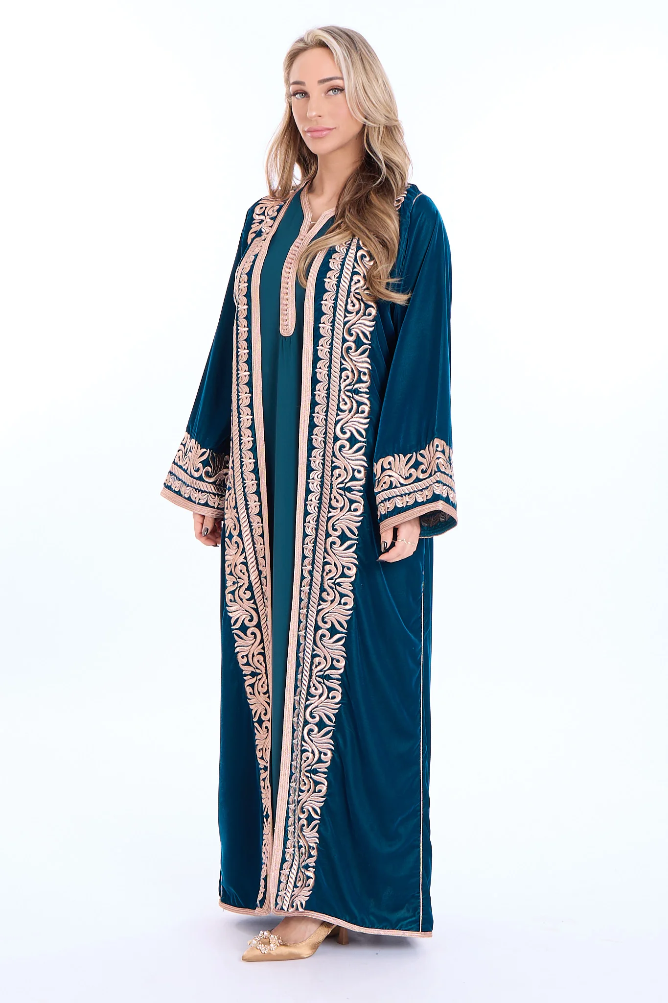 Kimono Munira Blue Petrol - Image 3