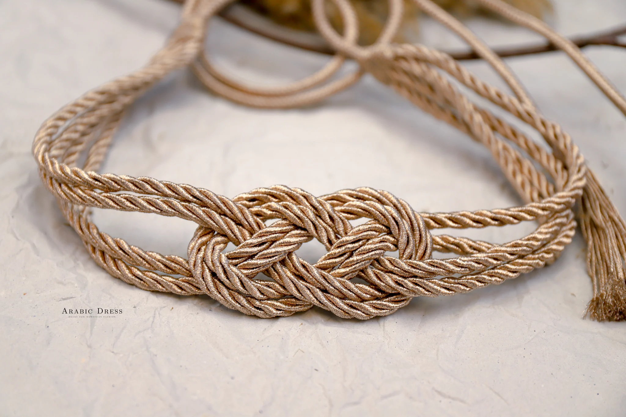 Light Bronze Rope Belt Ami - Image 4