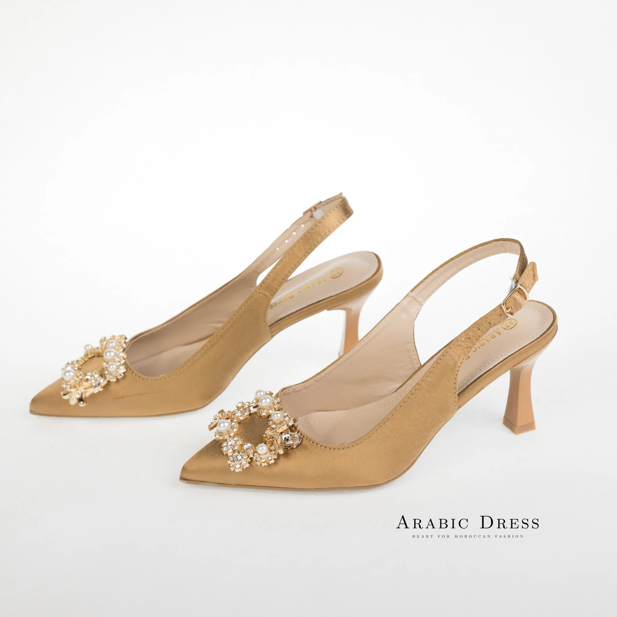 Neyla Heels Dark Khaki - Image 4