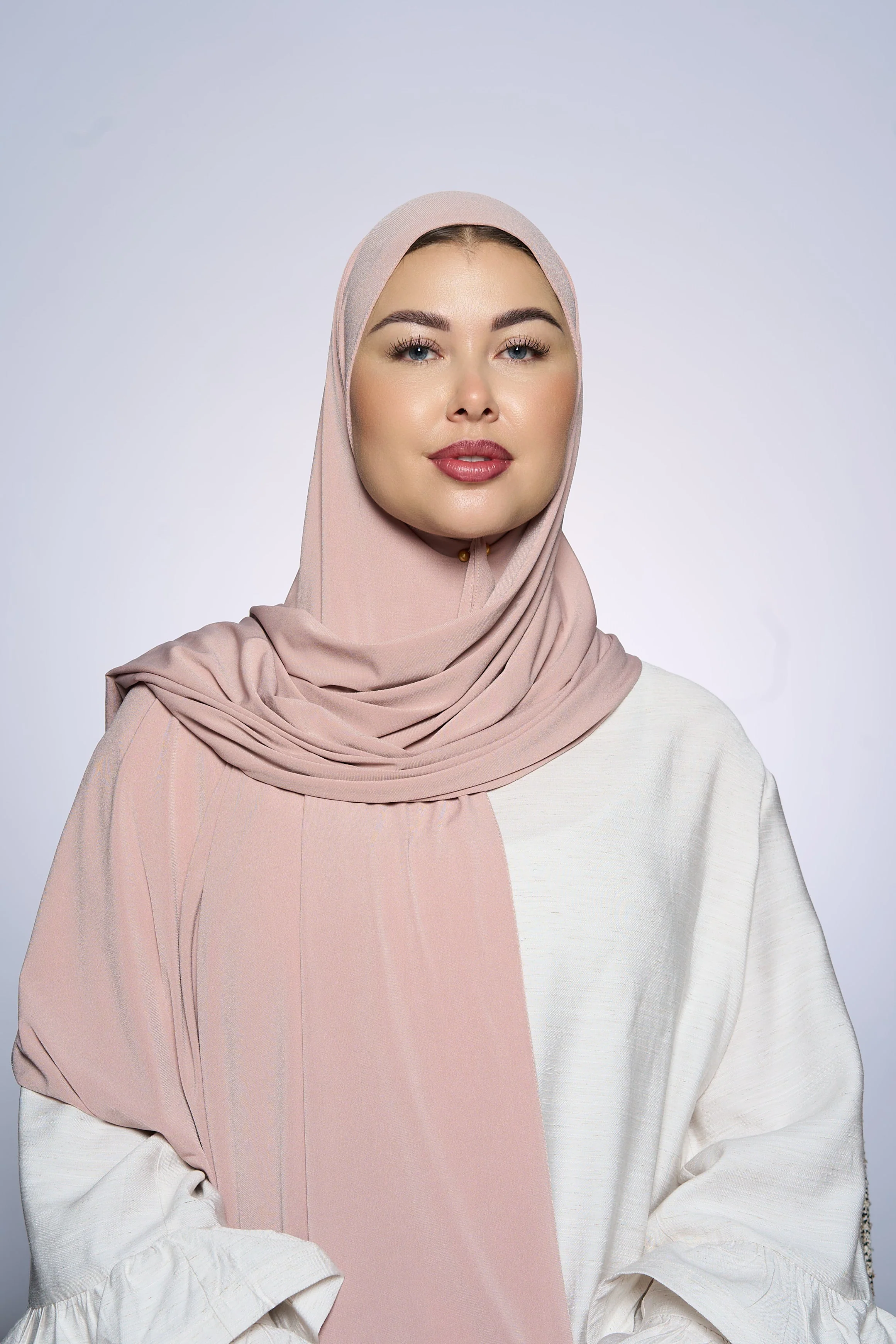 Premium Jersey Hijab Fin -  Medium Tanny - Image 2