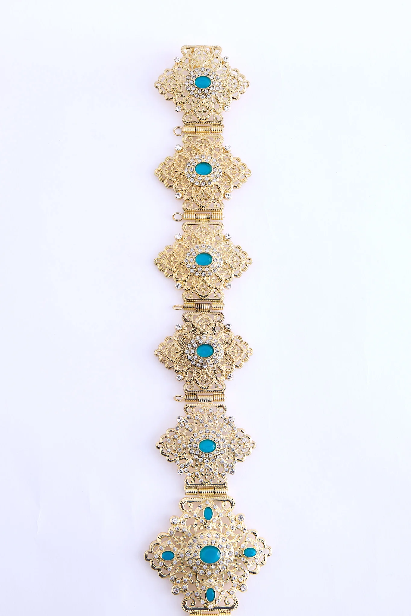 Shin Gold/Aquablue Belt - Image 2