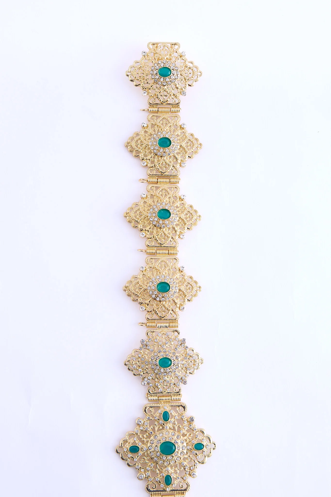 Shin Gold/Teal Belt - Image 2