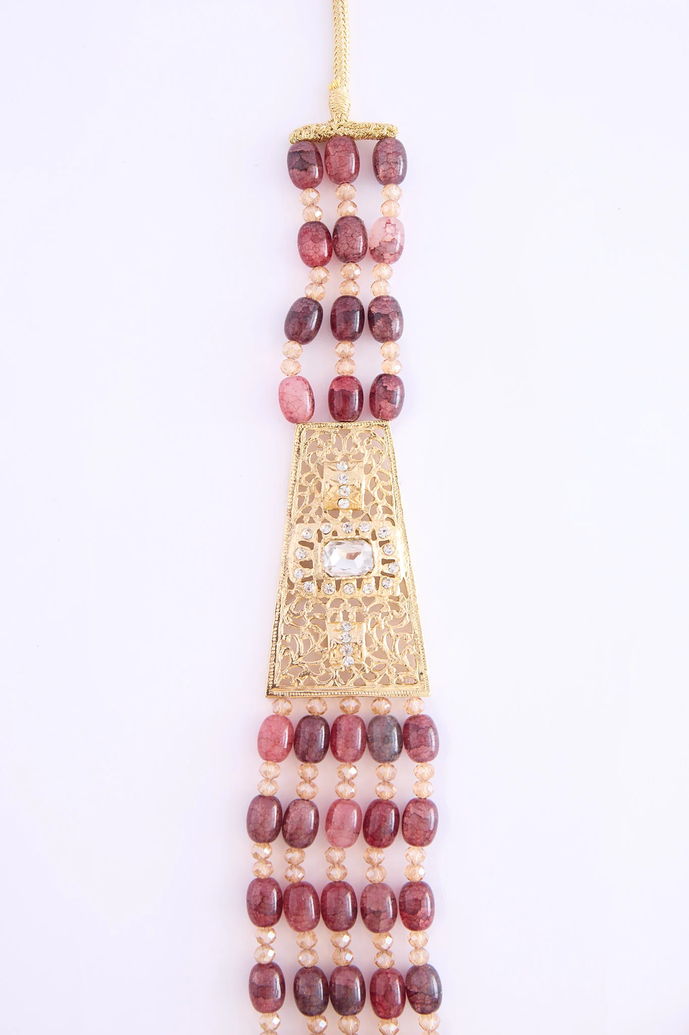 Necklace gold/bordeaux - Image 4