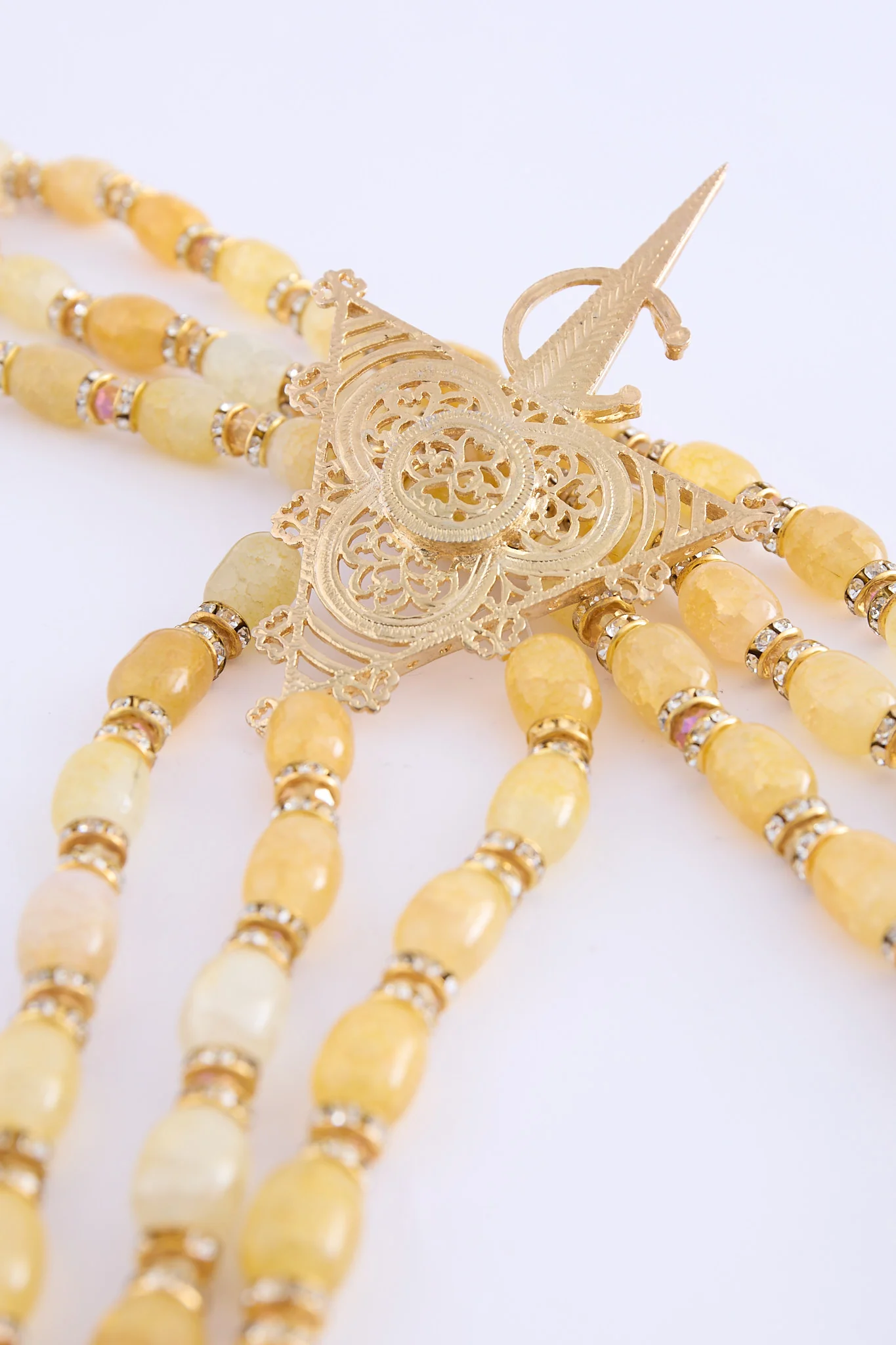 Shoulder necklace gold - Image 3