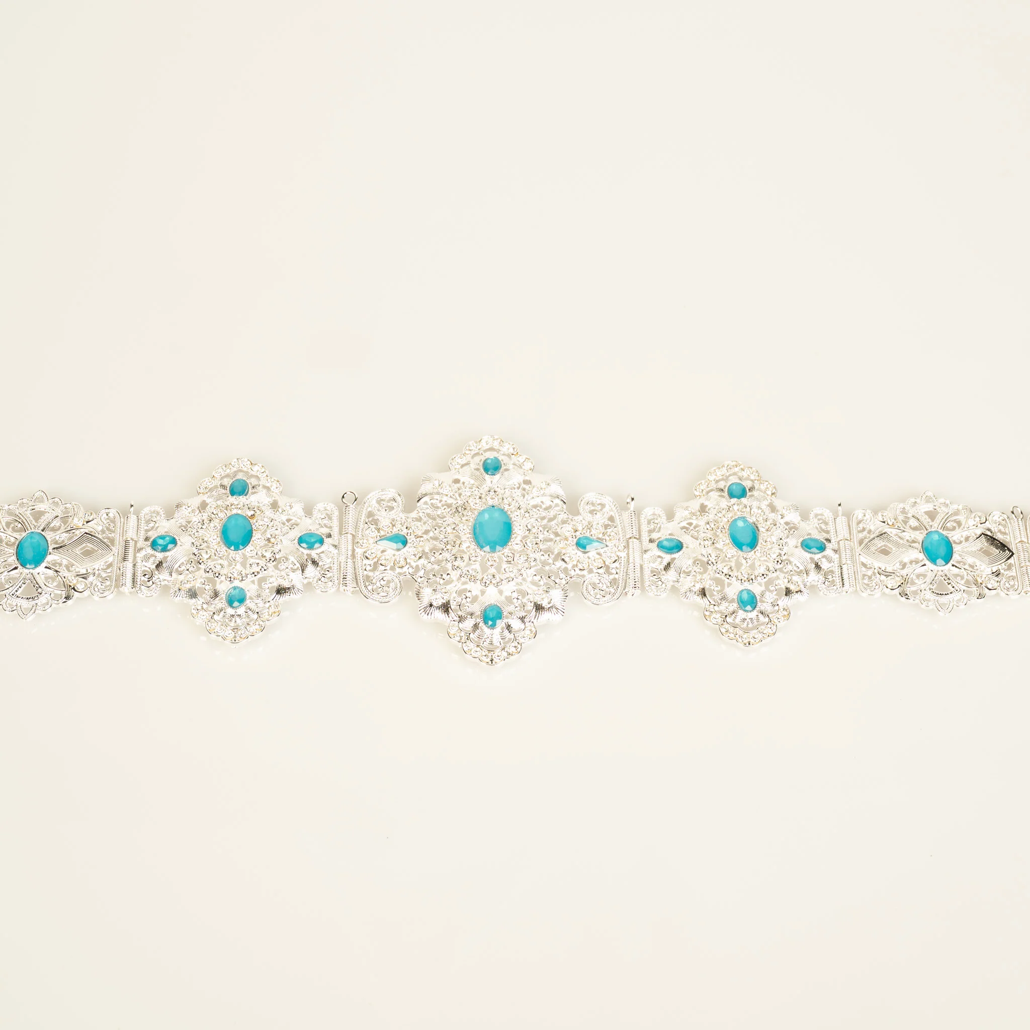 Zen  Silver / Azure blue Belt - Image 2
